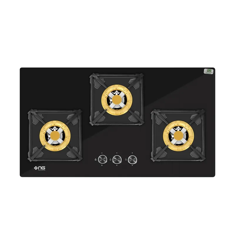 DG-227G.webp Nasgas 3 Burners Glass Top Kitchen Hob DG-227 G - Image 1