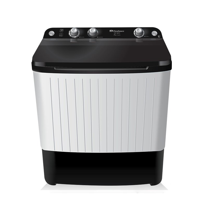 Dawlance-DW-6550G-Washing-Machine.jpg Dawlance WM DW-6550 TWIN TUB GLASS LID BLACK/GREY - Image 1