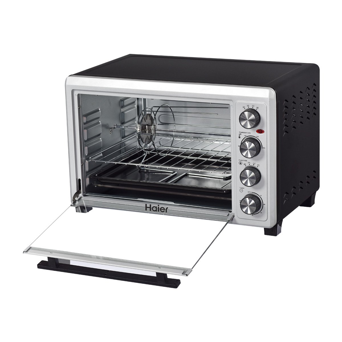 HMO-6220-Toaster-Oven.jpg Haier Toaster Oven 65 Liters HMO-6220 Silver Baking Oven - Image 1