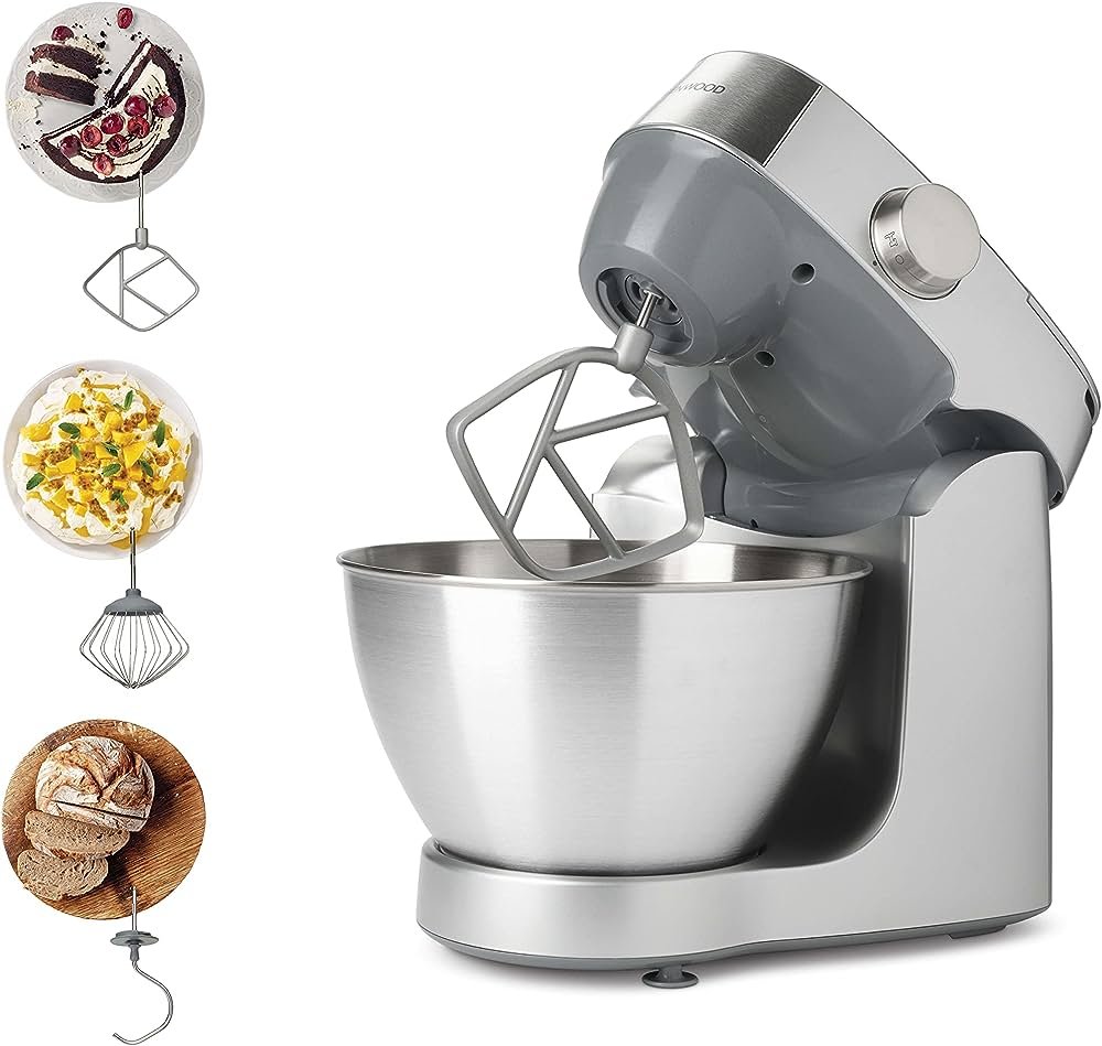 Kenwood-Stand-Mixer-Kitchen-Machine-PROSPERO-1000W-Food-Processor-Multi-Mill-KHC29.W0SI-Silver.jpg Kenwood KHC29.W0SI Stand Mixer Kitchen Machine PROSPERO+ 1000W Food Processor Multi Mill Silver - Image 1