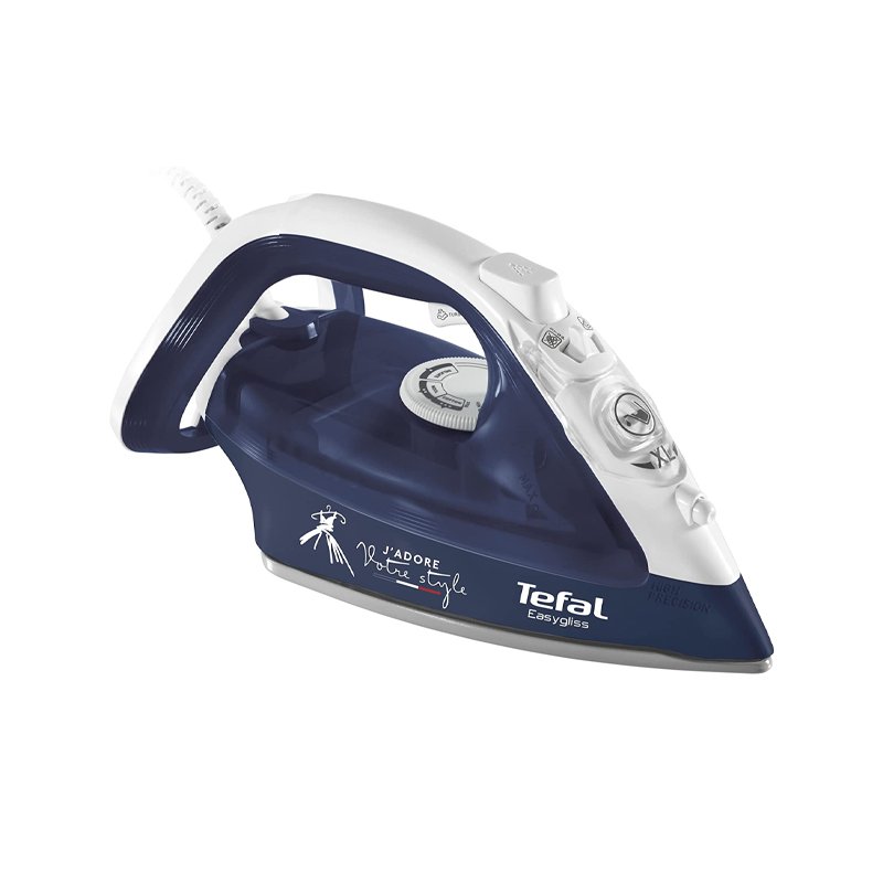 Tefal-FV3968E0-2400-W-Easygliss-Steam-Iron.jpg Tefal FV3968E0 2400 W Easygliss Steam Iron - Image 1