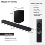 Samsung Q700C Wireless Dolby ATMOS Soundbar - Image 2