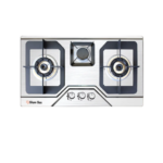 Glam Gas Hob Flora Silver