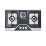 Glam Gas Hob Flora Black