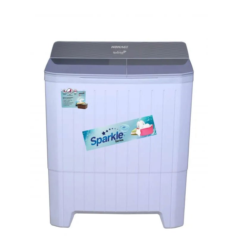 u-1.jpg Homage Hw-49112 Semi Washing Machine Plastic Gray 11kg - Image 1